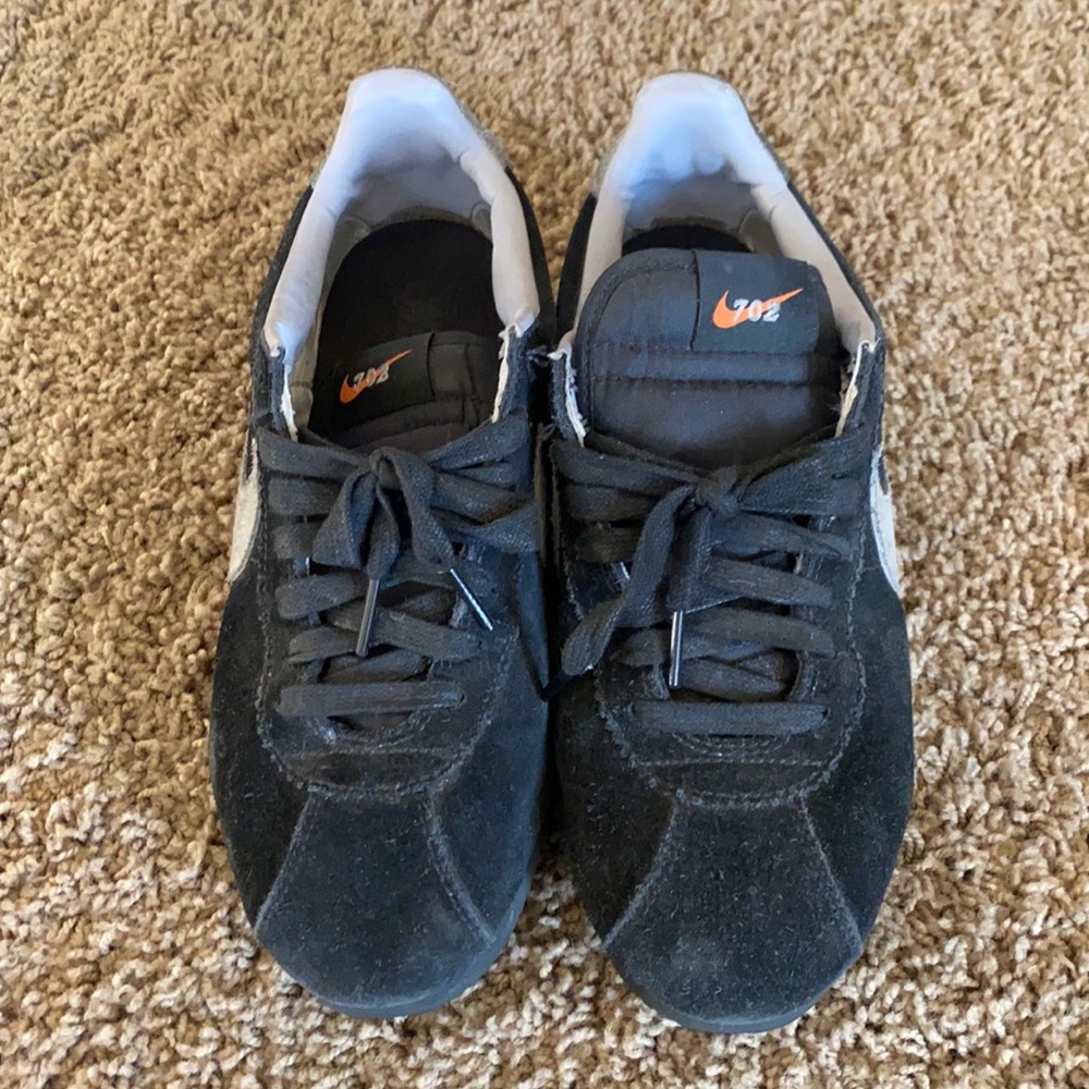 Nike Cortez black and grey size 10. 702 on the tongue